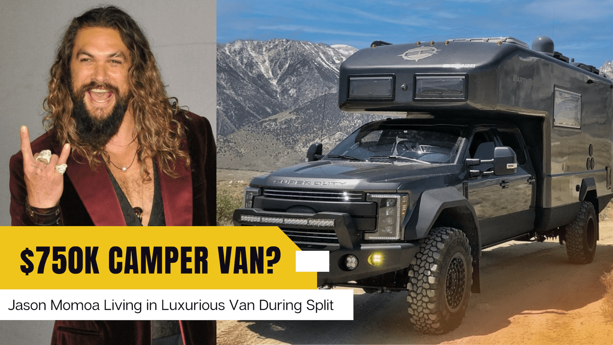 Actor Jason Momoa Living in a Luxurious $750k Camper Van - www.icecofreezesale.com