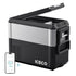 JP Pro Series 40/51QT Dual Zone Wheeled Car Fridge With Cover-SILVER | Ship Out in Early-August-Portable Fridge-www.icecofreezesale.com