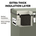 63.4QT VL60 Dual Zone Metal Fridge Freezer with Cover | ICECO-Portable Fridge-www.icecofreezesale.com