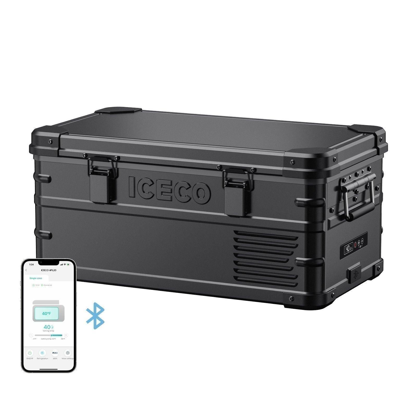 21QT APL20 Black Lightweight Single Zone Aluminum Freezer | ICECO-Portable Fridge-www.icecofreezesale.com