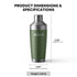 20oz Stainless Steel Cocktail Shaker | ICECO-accessories-www.icecofreezesale.com