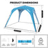 4-8 Persons Easy Setup Canopy Tent with UPF50+ Sun Shelter | ICECO-Outdoor Gear-www.icecofreezesale.com