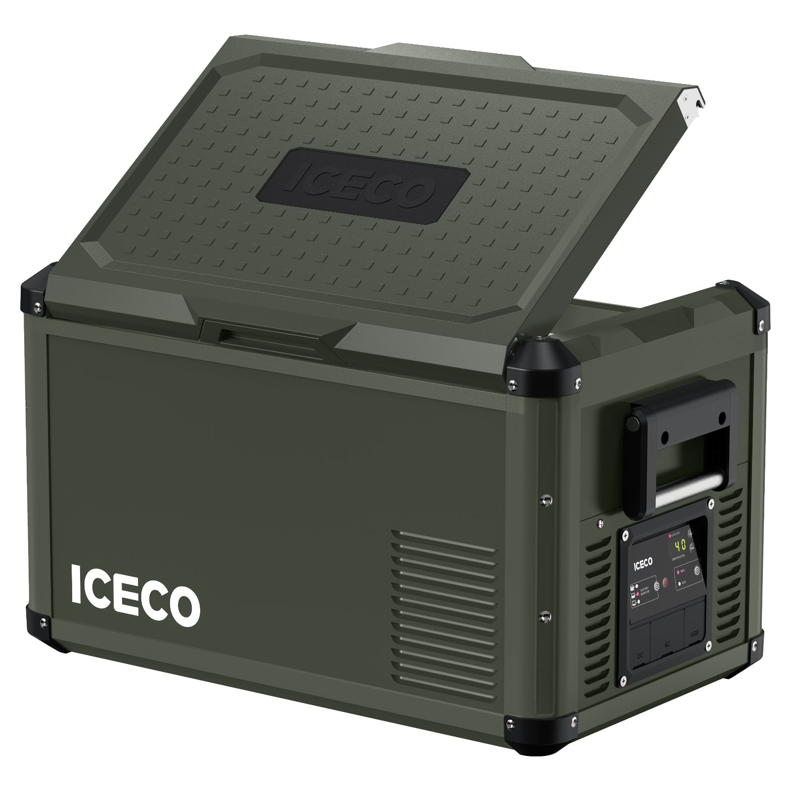 37QT VL35ProS Olive Single Zone Fridge With PB1000 Power Station | ICECO-Portable Fridge-www.icecofreezesale.com
