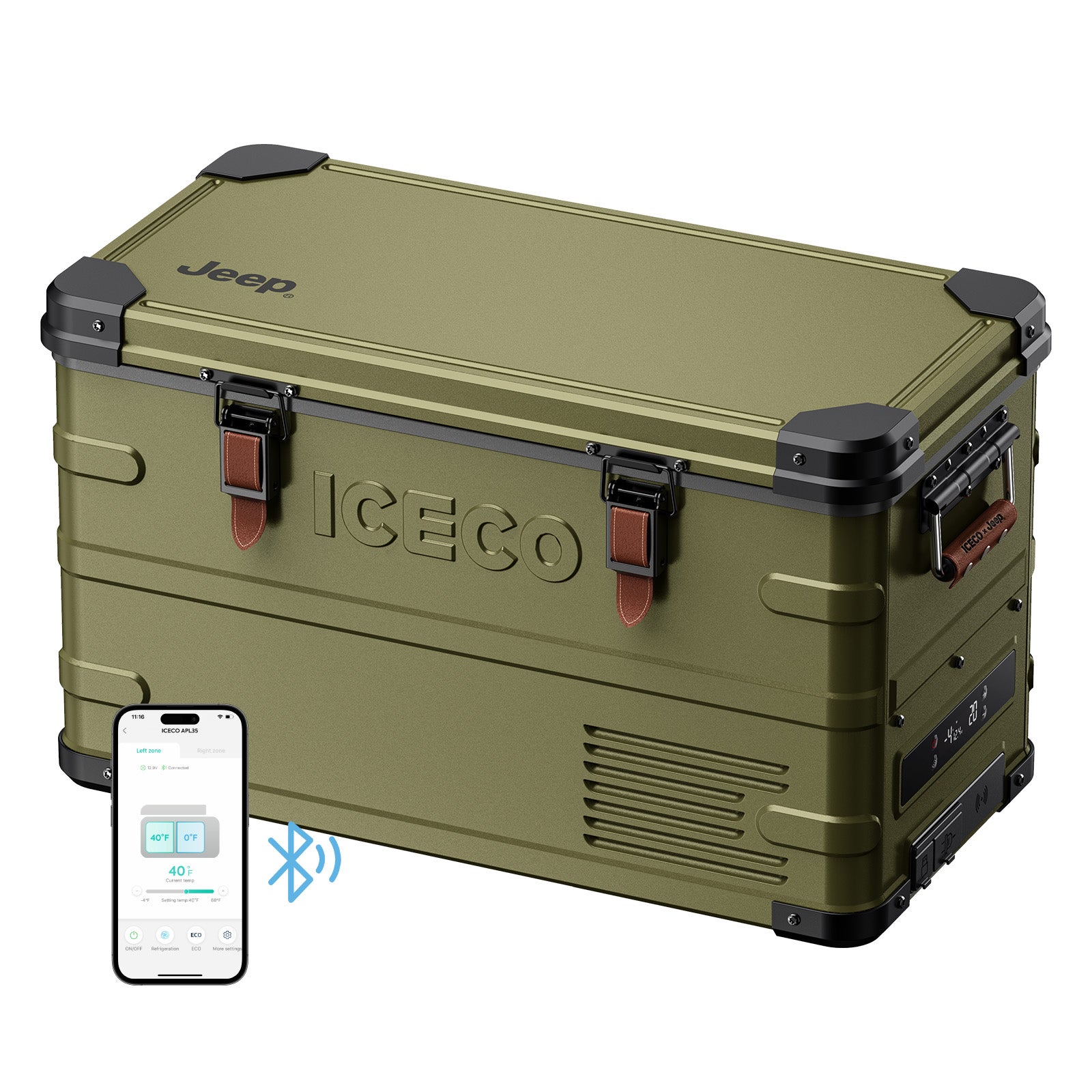 37QT APL35 Ultralight Dual Zone Aluminum Freezer | ICECO × JEEP® APL35 Limited Edition-Portable Fridge-www.icecofreezesale.com