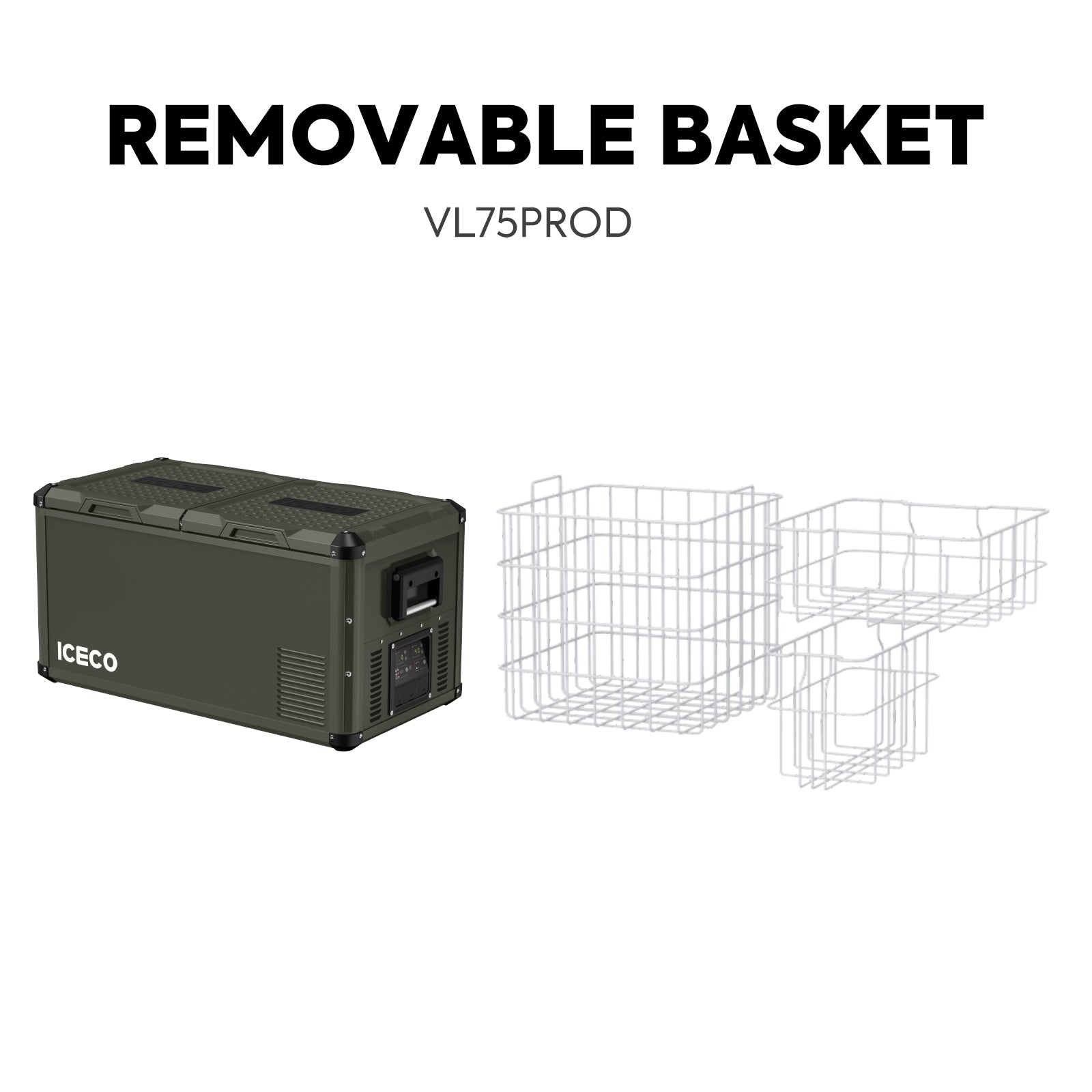 79.2QT VL75ProD 12V Robust Freezer With PB1000 Power Station | ICECO-Portable Fridge-www.icecofreezesale.com