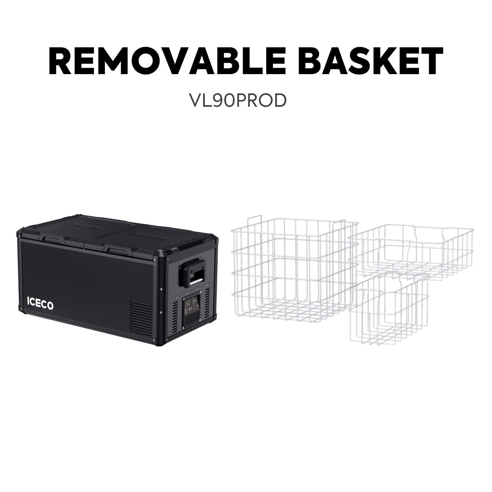 95QT VL90ProD Dual Zone RV 12 volt Fridge Freezer | ICECO-Portable Fridge-www.icecofreezesale.com