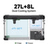 37QT APL35-Black Aluminum Freezer With Magnetic Power Bank | ICECO-Portable Fridge-www.icecofreezesale.com