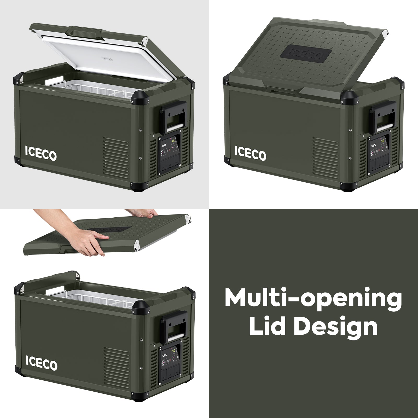 37QT VL35ProS Olive Single Zone Fridge With PB1000 Power Station | ICECO-Portable Fridge-www.icecofreezesale.com