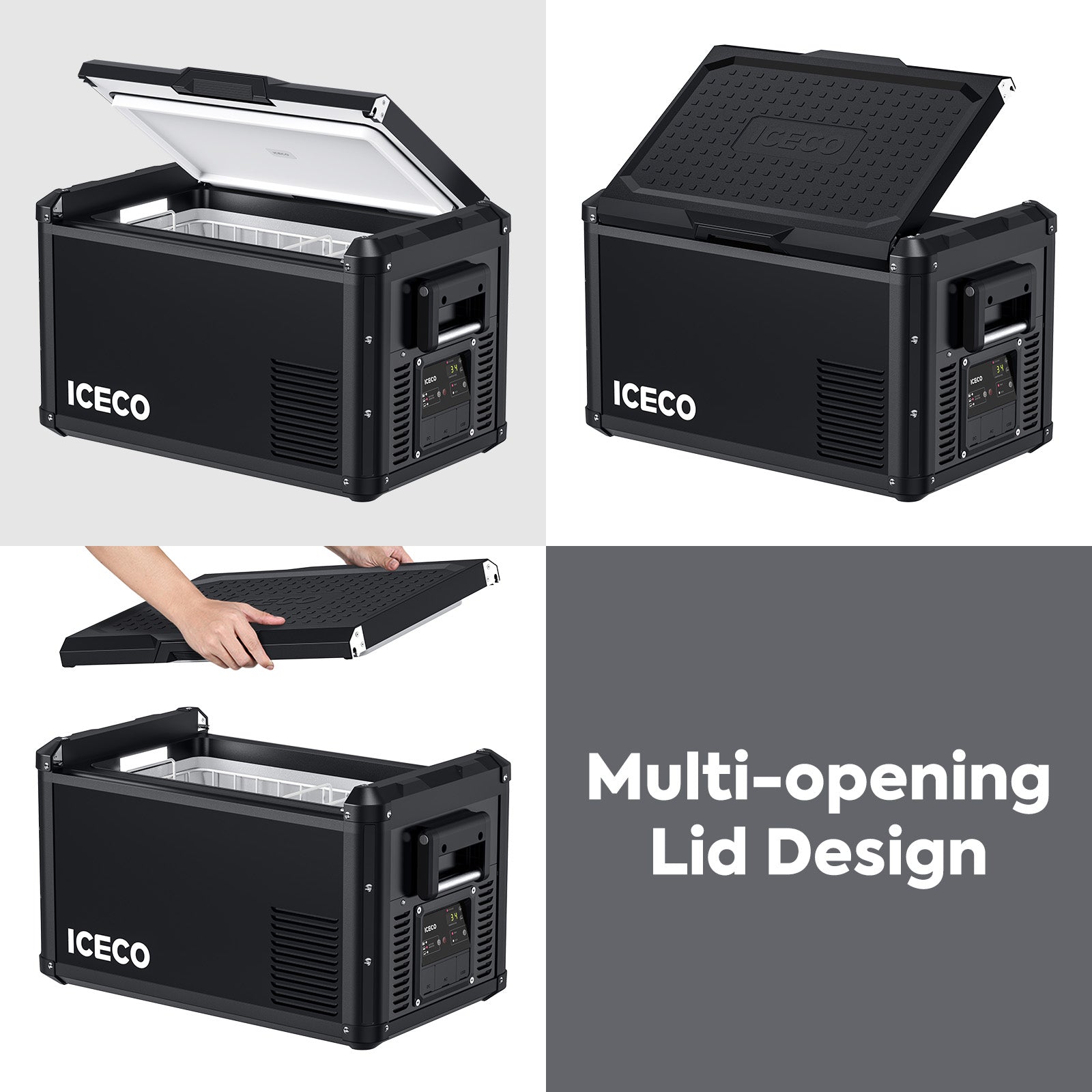 37QT VL35ProS With Cover Portable Fridge Electric Cooler | ICECO-Portable Fridge-www.icecofreezesale.com