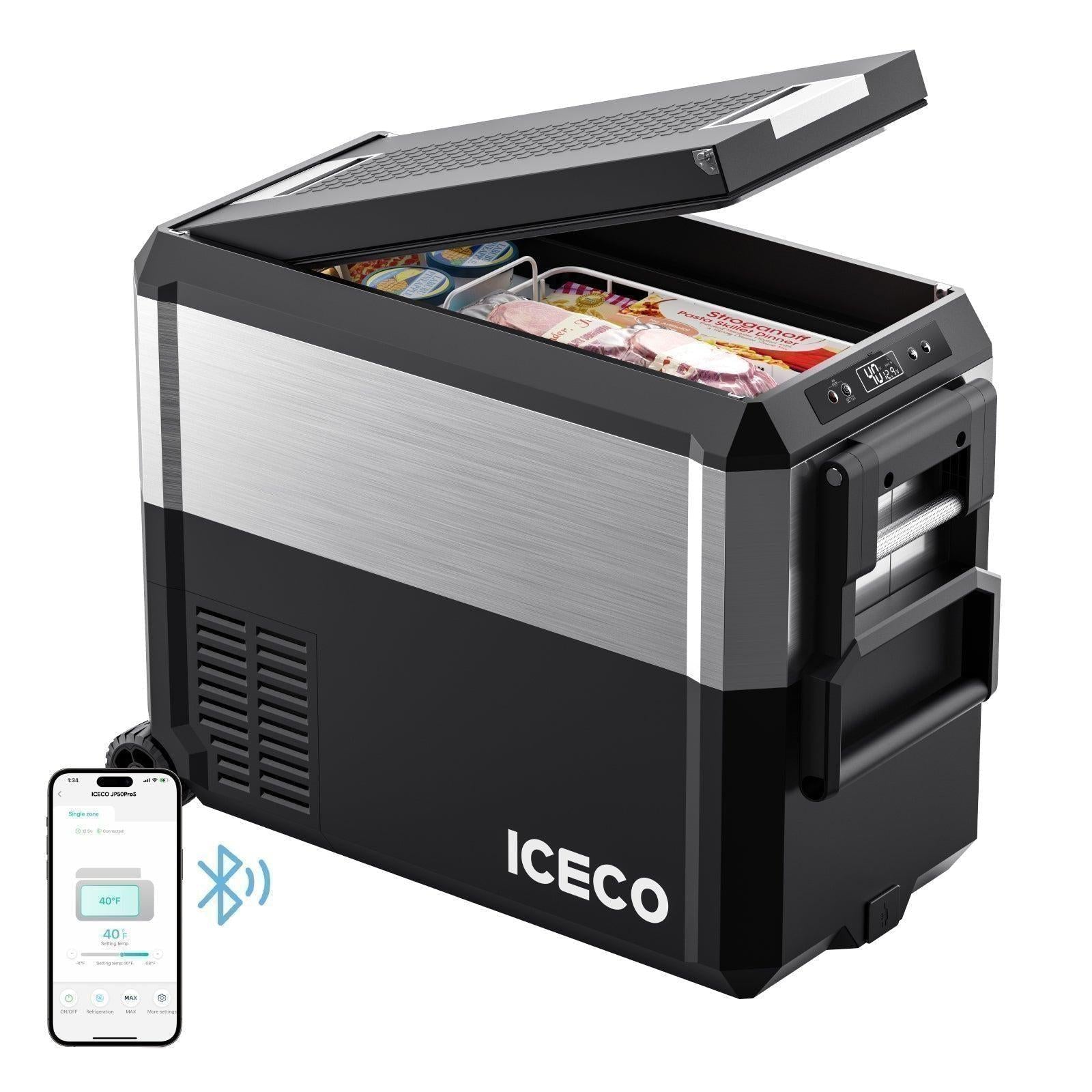 51QT JP50 Pro Wheeled Portable Freezer With Cover Car Fridge | ICECO-Portable Fridge-www.icecofreezesale.com