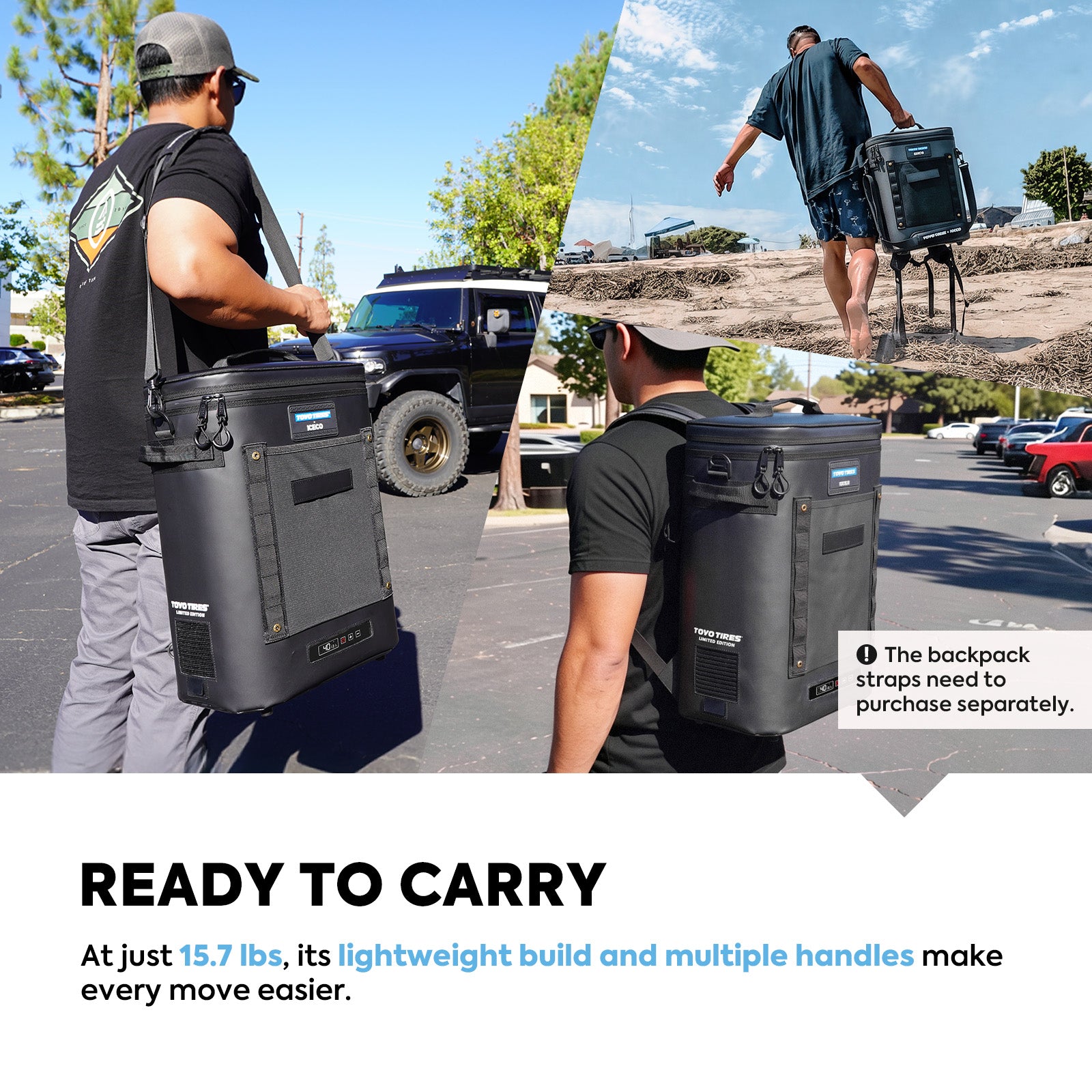 13.5QT GOPACK12 Single Zone 12V Ice-Free Portable Freezer | ICECO × TOYO TIRES® Limited Edition-Portable Fridge-www.icecofreezesale.com