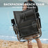 ICECO Bora Beach Chairs for Adults, 5 Positions Reclining & Folding Beach Chair with Headrests, Backpack Beach Chair with Backpack Straps & Storage Bag for Beach, Pool, Patio