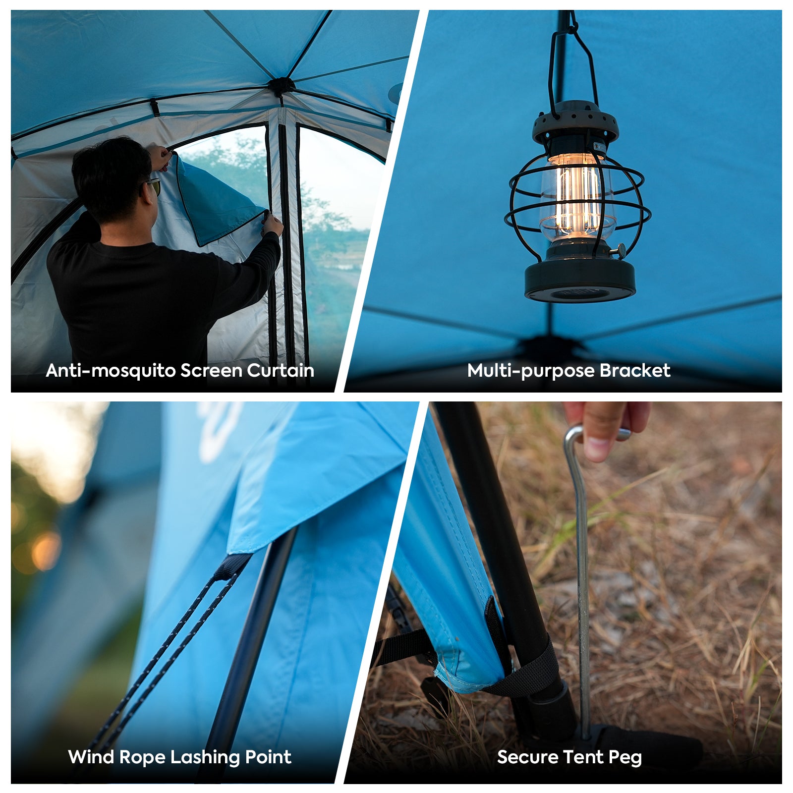 4-8 Persons Easy Setup Canopy Tent with UPF50+ Sun Shelter | ICECO-Outdoor Gear-www.icecofreezesale.com