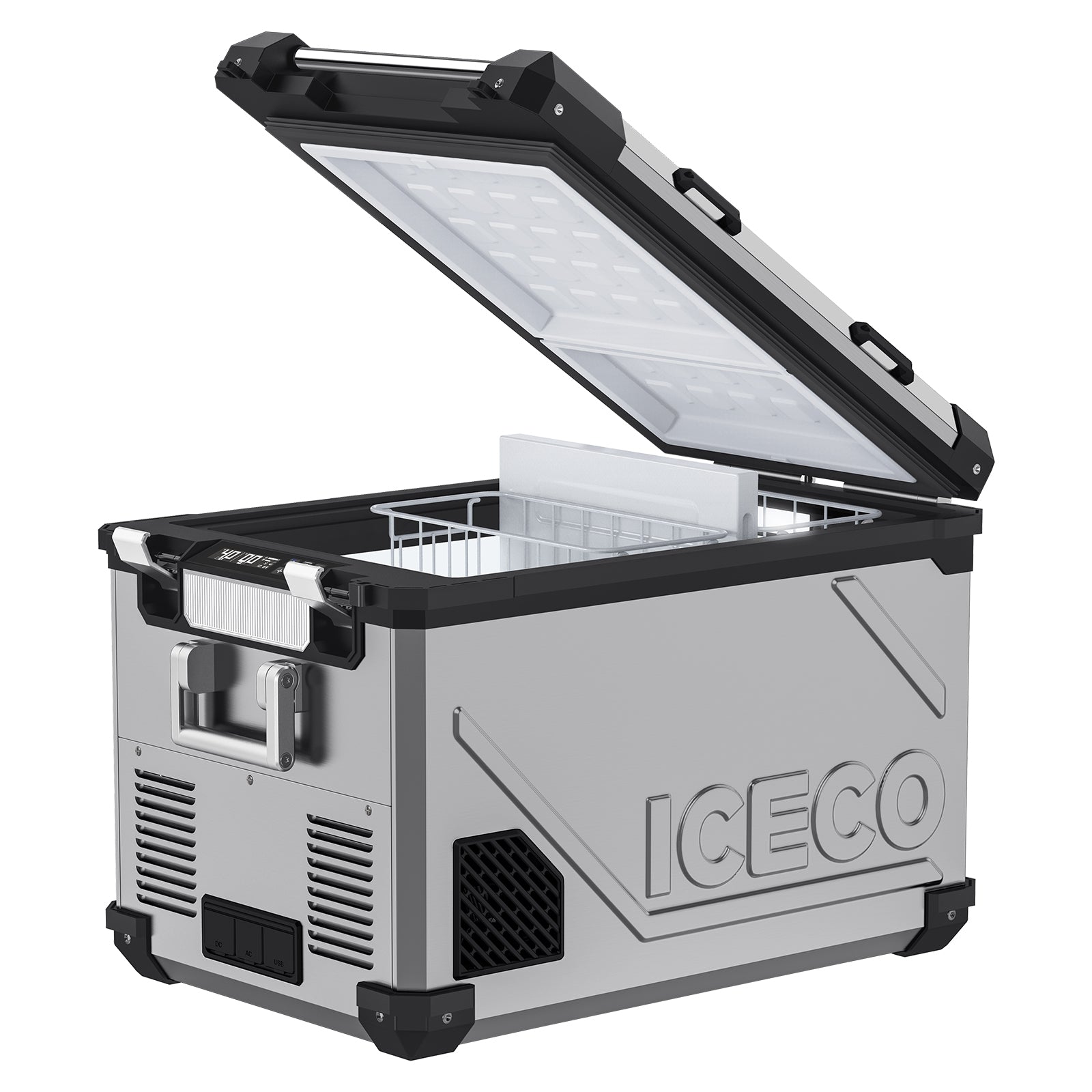 APL55-Silver Dual Zone 12 Volt Fridge | ICECO-Portable Fridge-www.icecofreezesale.com