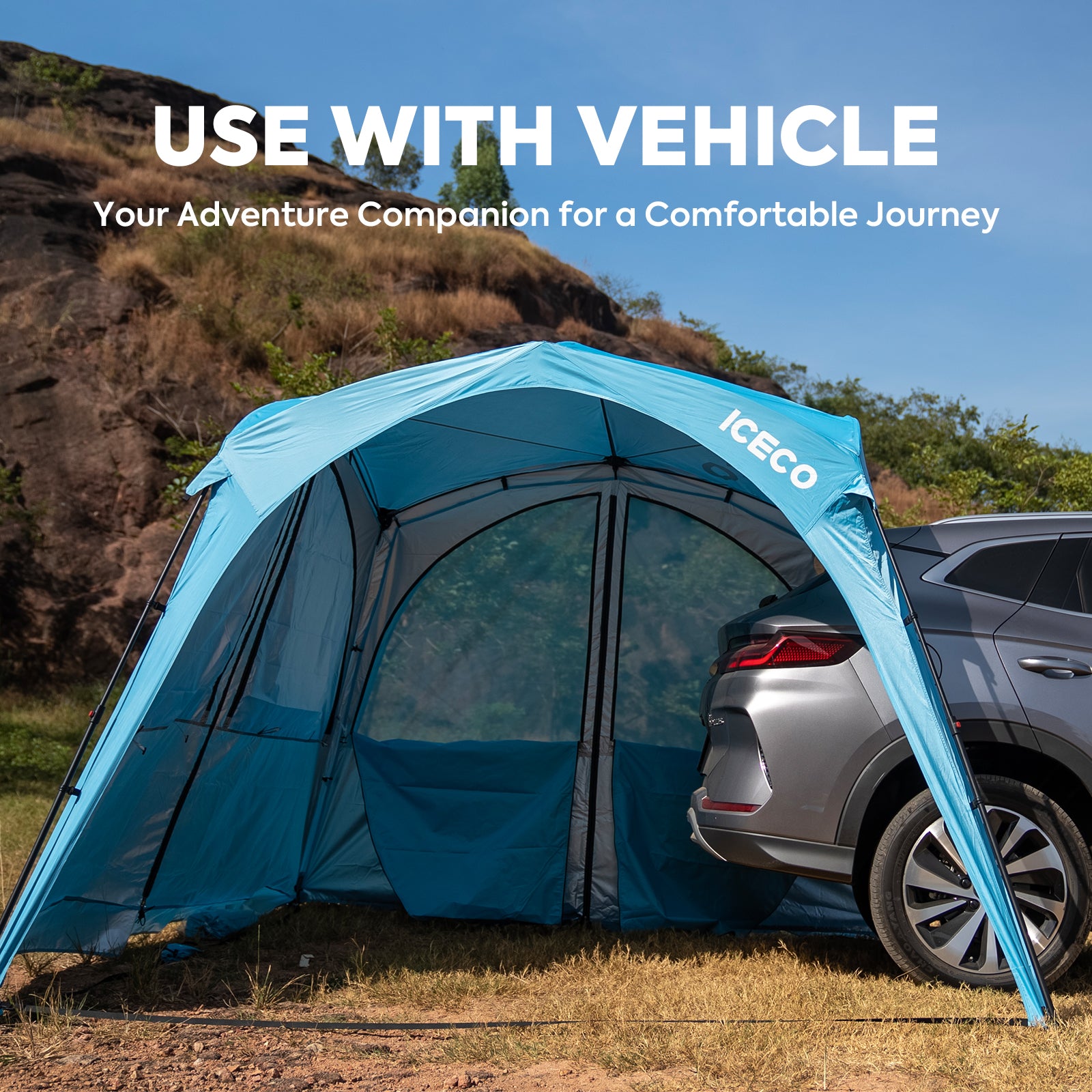 4-8 Persons Easy Setup Canopy Tent with UPF50+ Sun Shelter | ICECO-Outdoor Gear-www.icecofreezesale.com