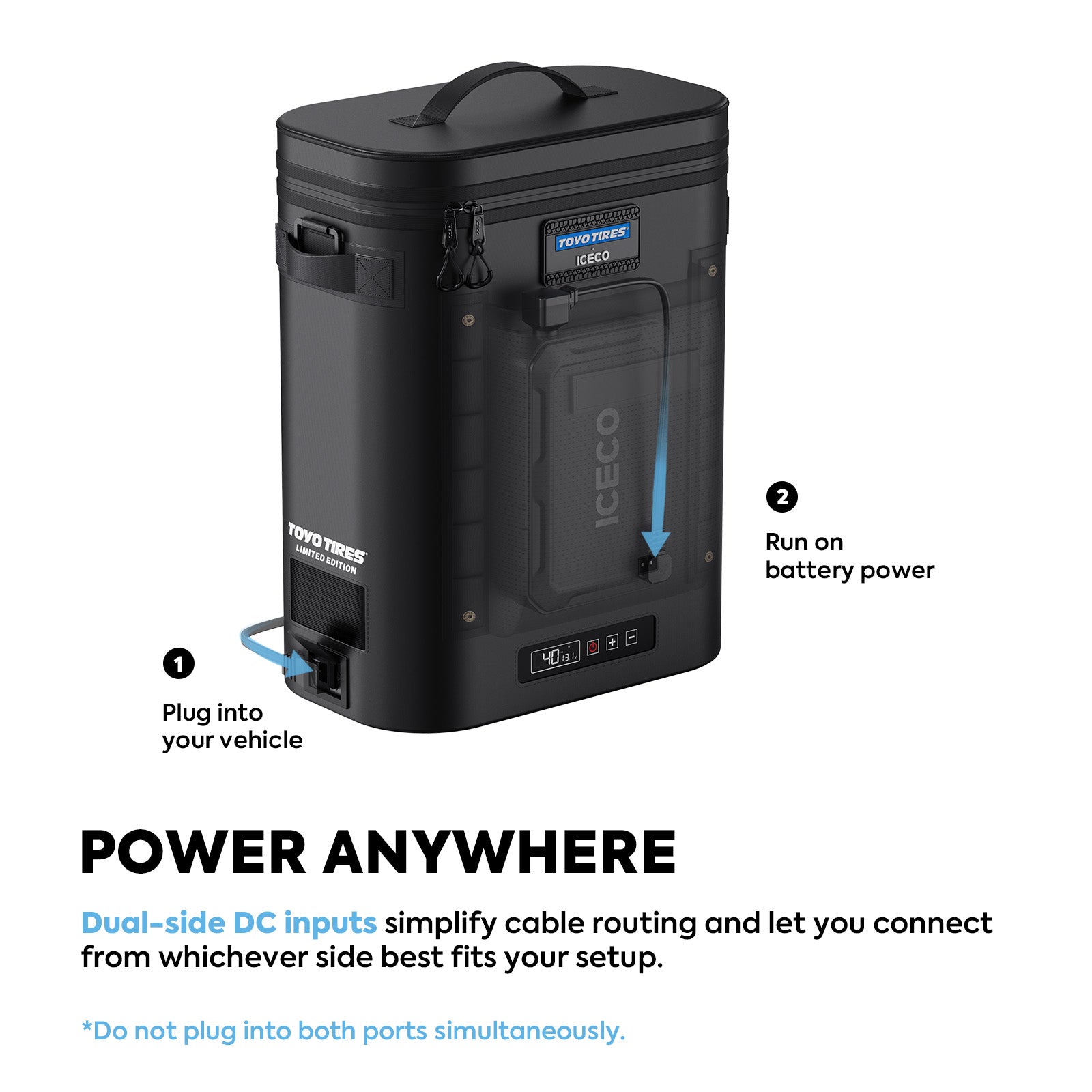 13.5QT GOPACK12 Single Zone 12V Ice-Free Portable Freezer | ICECO × TOYO TIRES® Limited Edition-Portable Fridge-www.icecofreezesale.com
