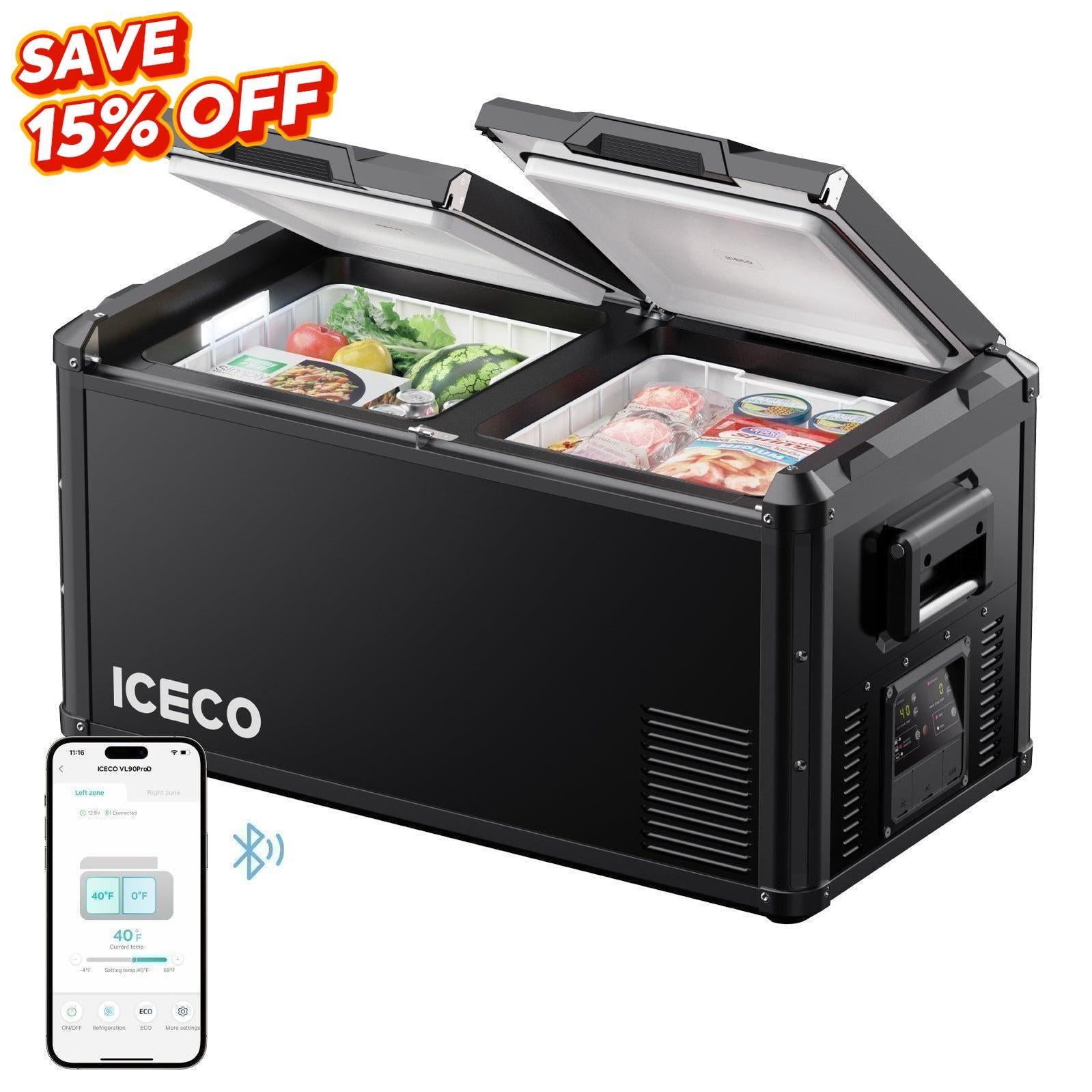 79.2QT VL75ProD 12V Heavy Duty Fridge Freezer| ICECO-Portable Fridge-www.icecofreezesale.com