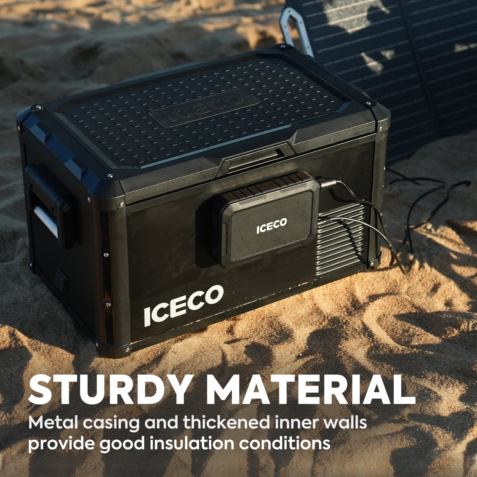 37QT VL35ProS With Cover Portable Fridge Electric Cooler | ICECO-Portable Fridge-www.icecofreezesale.com