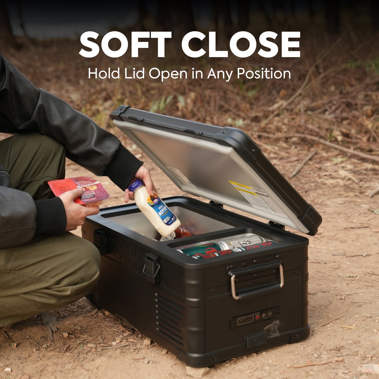 21QT APL20 Black Lightweight Single Zone Aluminum Freezer | ICECO-Portable Fridge-www.icecofreezesale.com