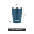2-Pack 8 oz Stackable Stainless Steel Tumbler Set | ICECO-accessories-www.icecofreezesale.com