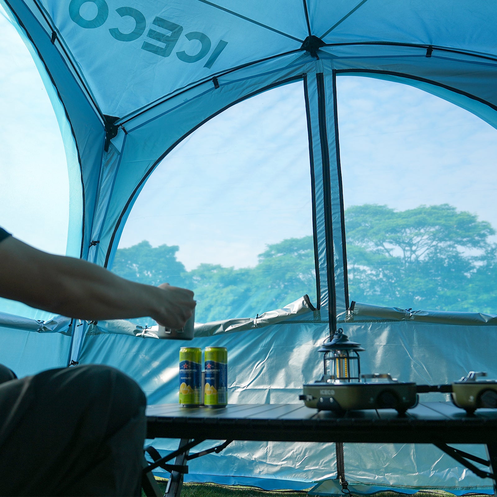 4-8 Persons Easy Setup Canopy Tent with UPF50+ Sun Shelter | ICECO-Outdoor Gear-www.icecofreezesale.com