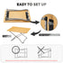 New! Portable Folding Bamboo Camping Table with Storage Bag | ICECO-Camping Chair-www.icecofreezesale.com
