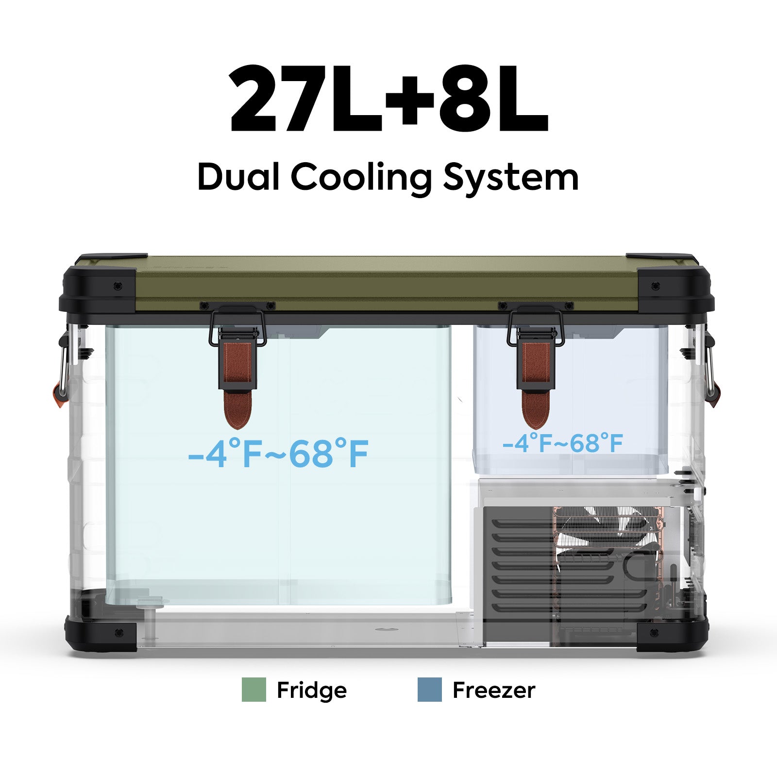 37QT APL35 Ultralight Dual Zone Aluminum Freezer | ICECO × JEEP® APL35 Limited Edition-Portable Fridge-www.icecofreezesale.com