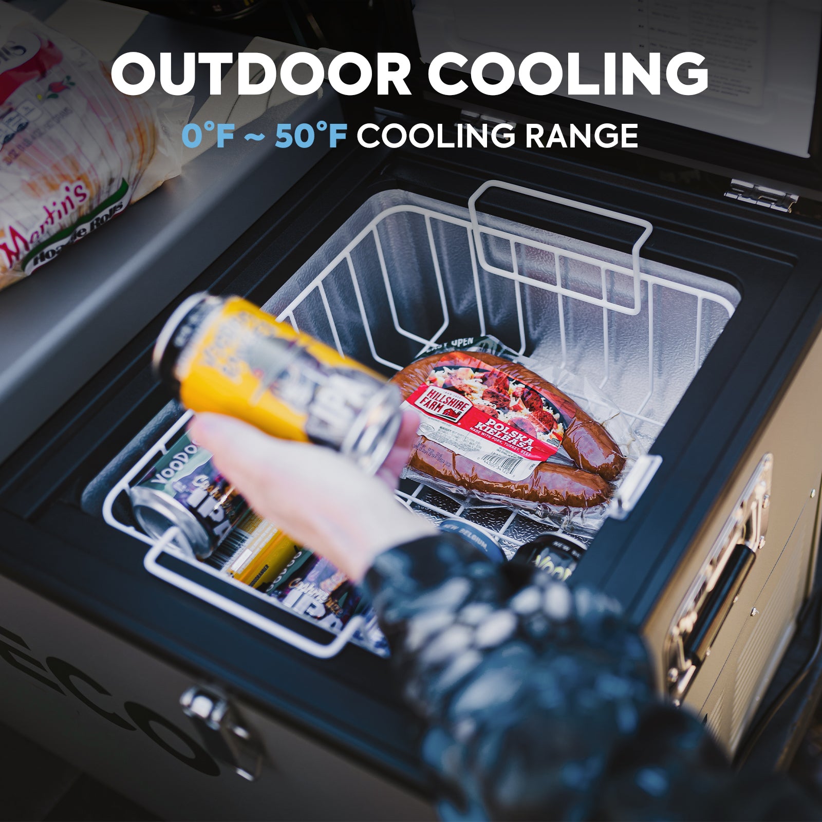 63.4QT VL60 Dual Zone Metal Fridge Freezer with Cover | ICECO-Portable Fridge-www.icecofreezesale.com
