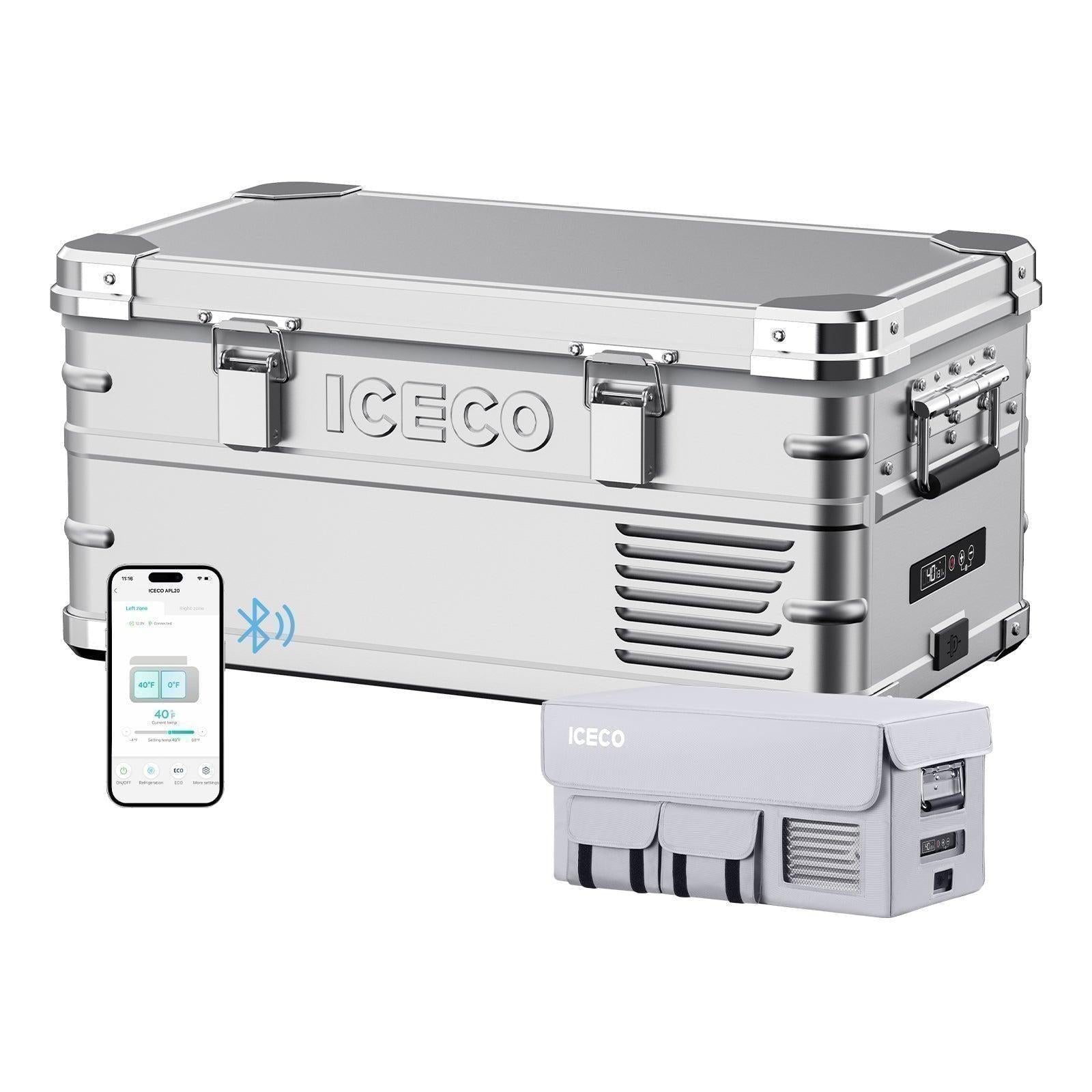 21QT APL20 Light Duty Single Zone Aluminum Freezer With Cover | ICECO-Portable Fridge-www.icecofreezesale.com