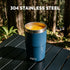 2-Pack 8 oz Stackable Stainless Steel Tumbler Set | ICECO-accessories-www.icecofreezesale.com