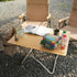 New! Portable Folding Bamboo Camping Table with Storage Bag | ICECO-Camping Chair-www.icecofreezesale.com