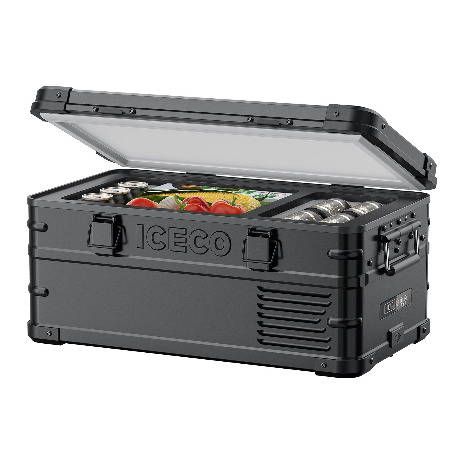 21QT APL20 Black Aluminum Freezer With PB1000 Power Station | ICECO-Portable Fridge-www.icecofreezesale.com