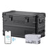 37QT travel freezer with SECOP compressor, rapid cooling, and quiet dual power operation for overlanding.