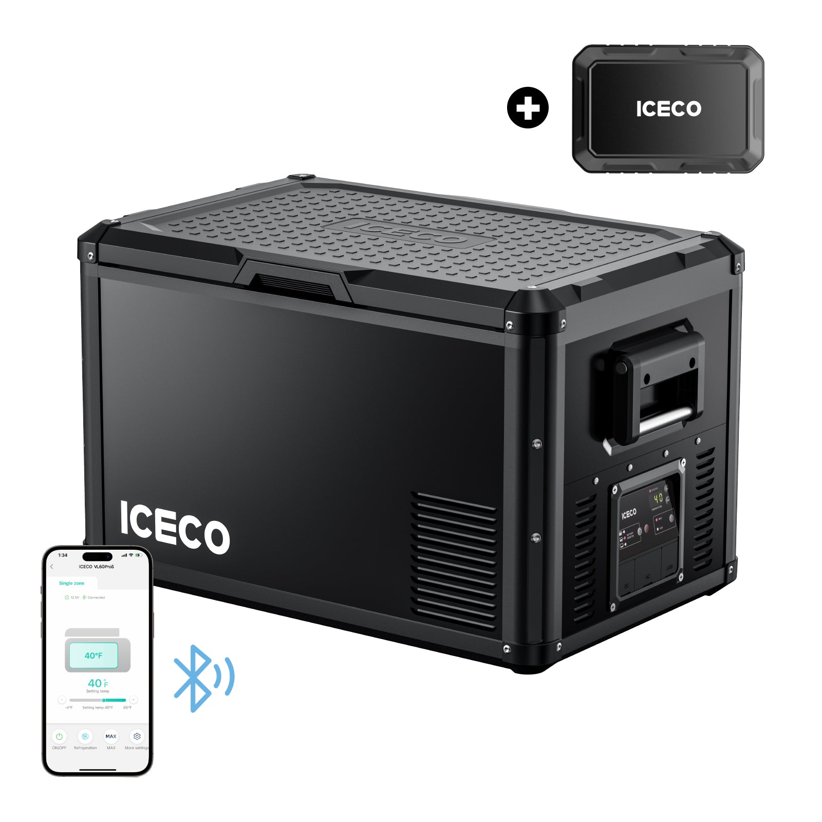63.4QT VL60ProS Single Zone Portable Fridge Electric Cooler | ICECO-Portable Fridge-www.icecofreezesale.com