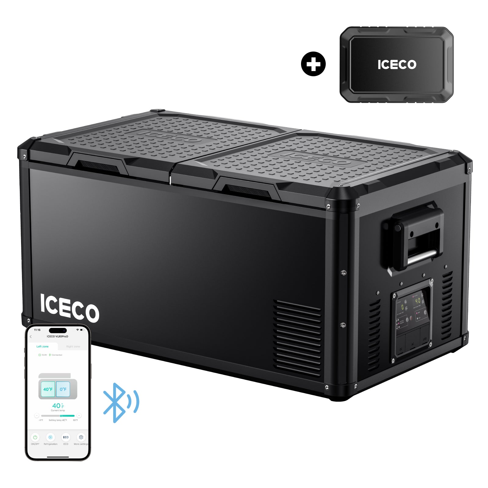 95QT VL90ProD Dual Zone RV 12 volt Fridge Freezer | ICECO-Portable Fridge-www.icecofreezesale.com