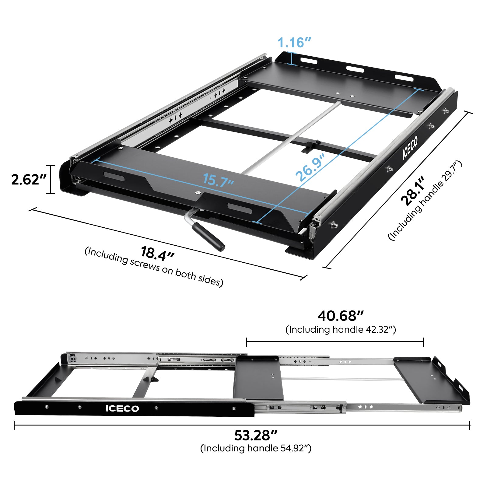 APL35/JPPro/VL45/VL35Pro/VL45Pro Fridge Slide Mount | ICECO-Slider-www.icecofreezesale.com