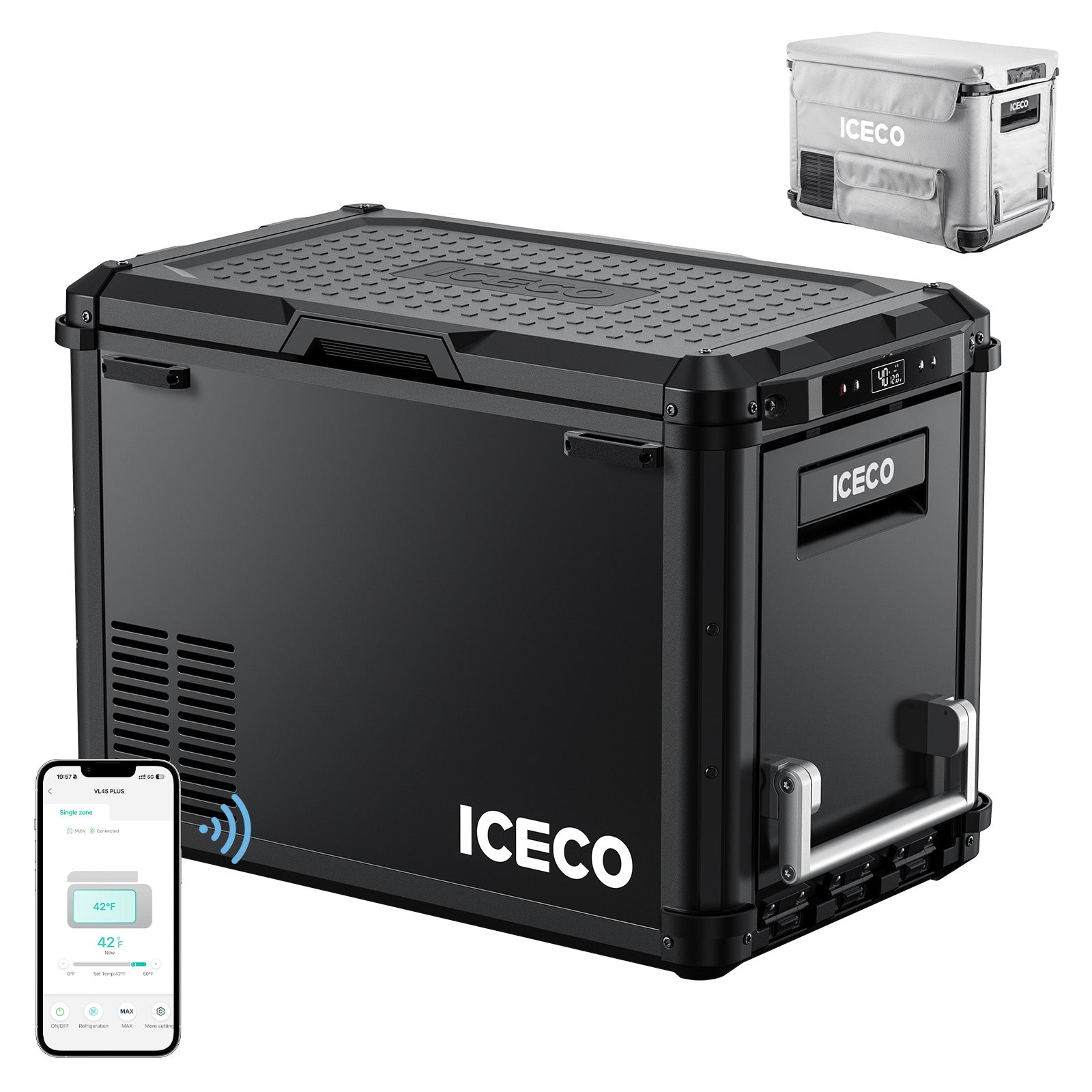 NEW! 44.4QT VL45PLUS 3 Ways Access Fridge Freezer | ICECO-Portable Fridge-www.icecofreezesale.com