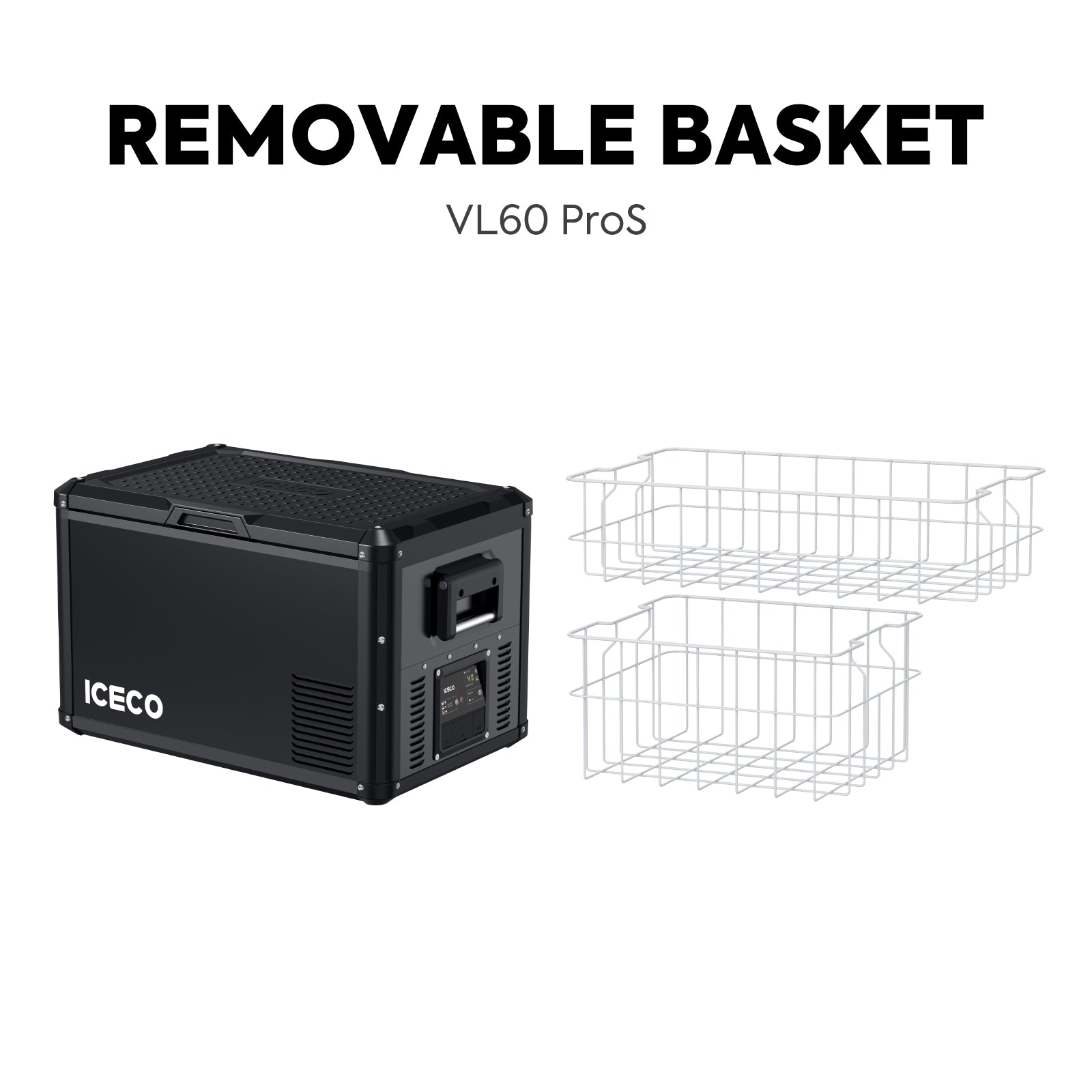 63.4QT VL60ProS With Cover Portable Fridge Electric Cooler | ICECO-Portable Fridge-www.icecofreezesale.com