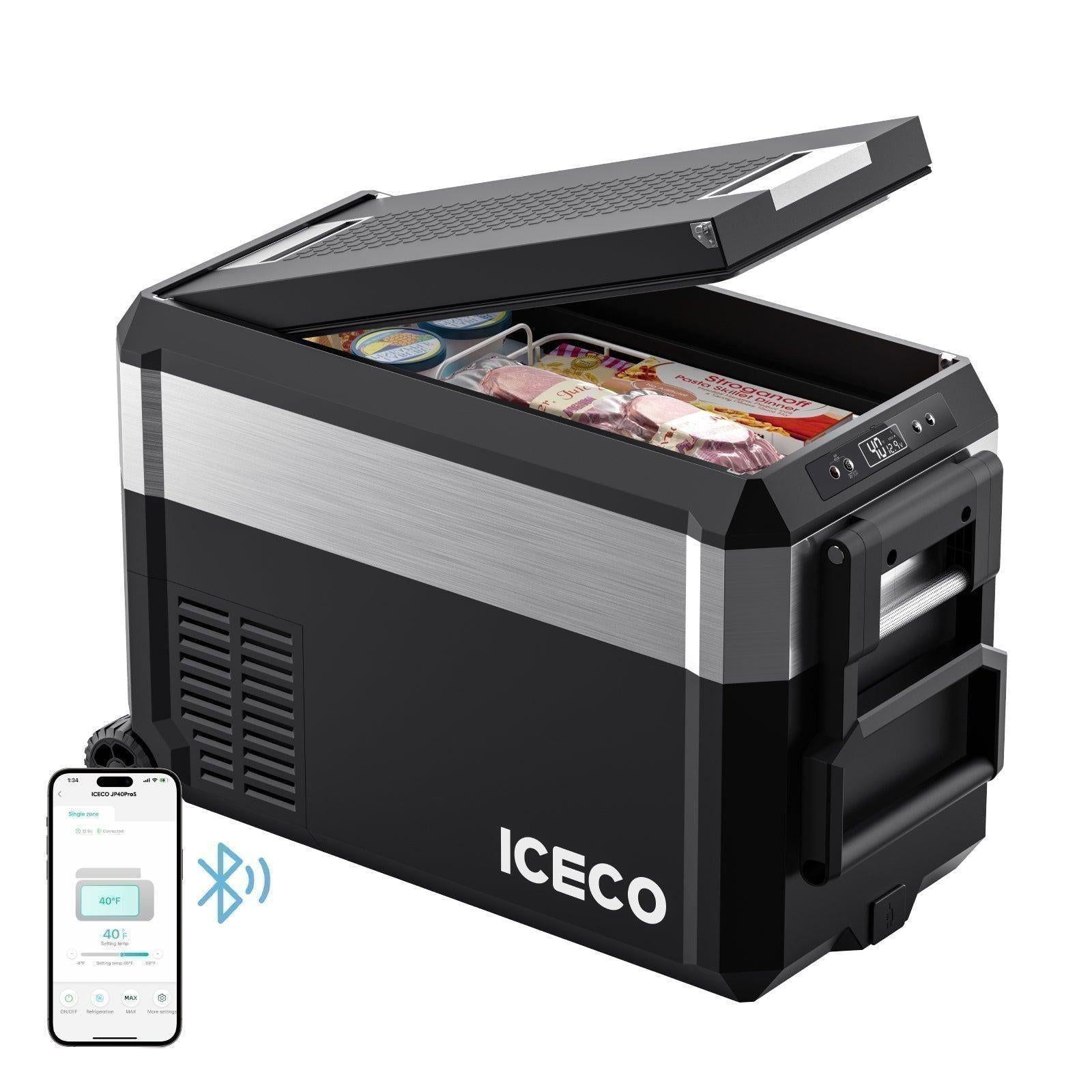 40QT JP40 Pro Wheeled Portable Freezer Camping Fridge With Cover | ICECO-Portable Fridge-www.icecofreezesale.com