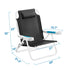 Upgraded 5 position backpack Beach Chair-www.icecofreezesale.com