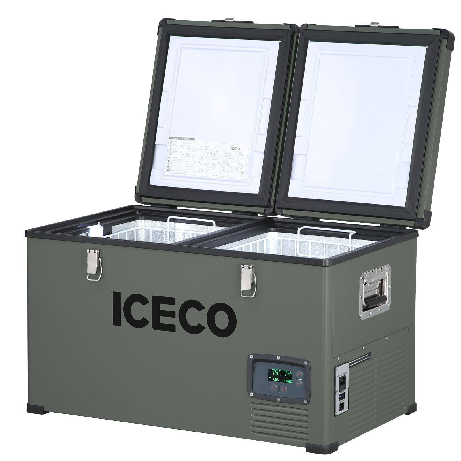 ICECO VL60 Dual Zone Fridge Freezer with Cover| ICECO-Portable Fridge-www.icecofreezesale.com