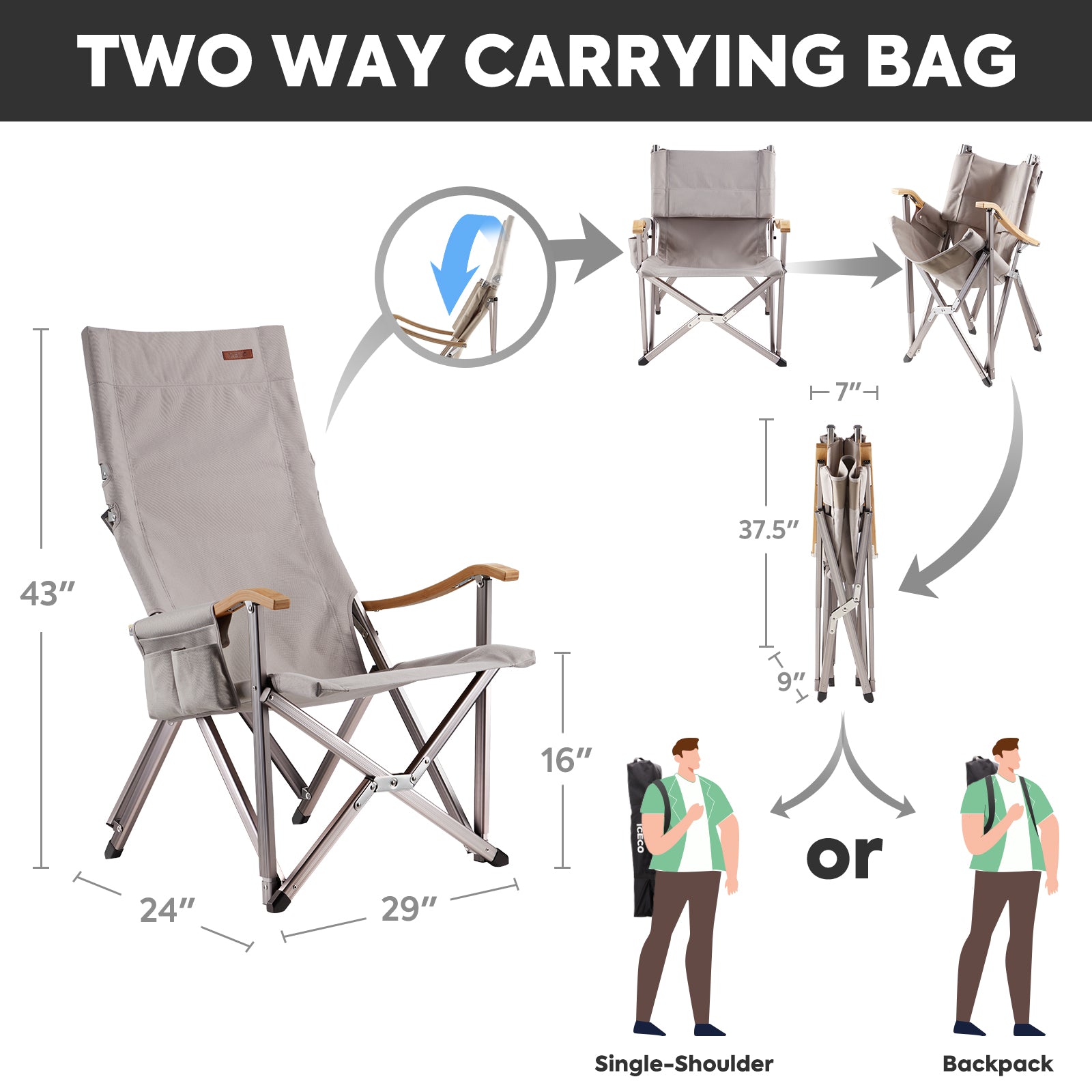 PRE SALE! High-back Outdoor Chair | ICECO-Outdoor Gear-www.icecofreezesale.com